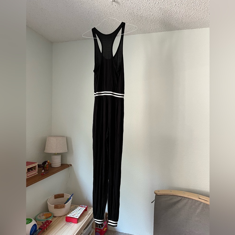 Black Racerback Jumpsuit - S